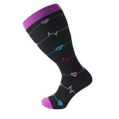 Calcetines de Compresión Estampados Personalidad Masculina y Femenina - Image 4
