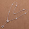 Star Bracelet Necklace Earrings Plateado Plated Set Necklace