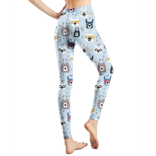 Leggings Estampado Graffiti Cartoon Abstracto Europeo y Americano para Mujer - Image 10
