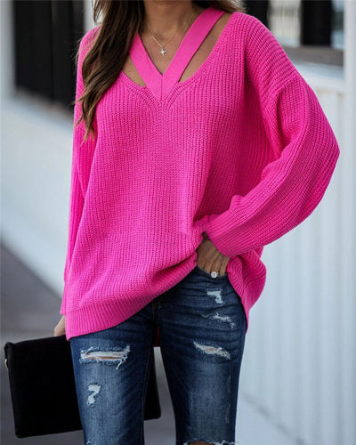 Suéter V-neck versátil para mujer - Perfecto para el trabajo - Image 6