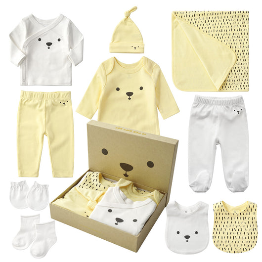Conjunto de 10 Piezas de Ropa para Bebé Recién Nacido en Algodón 100% - Image 5