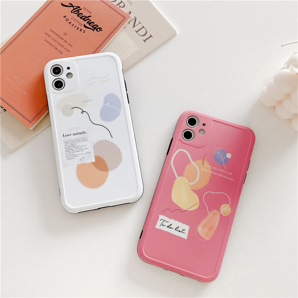 Funda para celular con diseño geométrico minimalista