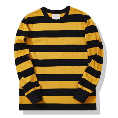 Camiseta Manga Larga a Rayas para Hombre - Clásica y Versátil - Image 3