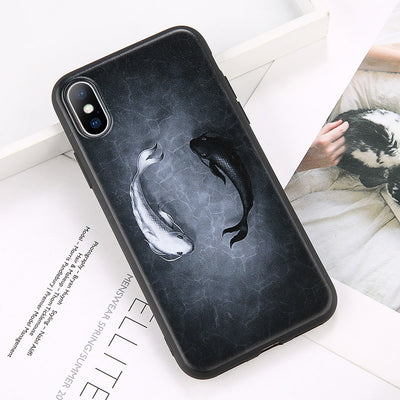 Funda para celular con diseño adorable de gatos, perros y peces - Image 12