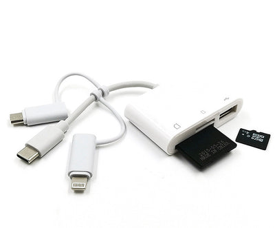 Lector de Tarjetas Tres en Uno