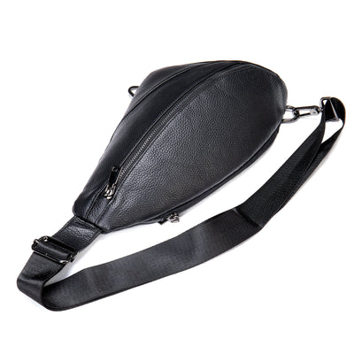 Bolsa de Pecho en Cuero Genuino - Estilo Retro Clásico para Hombre - Image 5