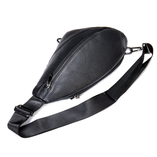 Bolsa de Pecho en Cuero Genuino - Estilo Retro Clásico para Hombre - Image 5