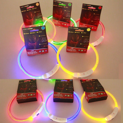 Collar LED Recargable para Perros con Luz Nocturna USB - Image 3