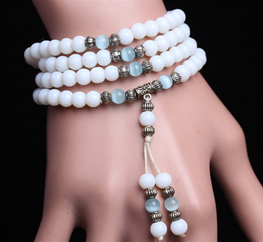 Pulsera de Cristal Natural Multicapa - Image 9