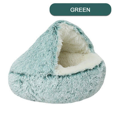 Cama Cueva Acogedora para Gatos y Perros - Diseño Tipo Donut Térmico - Image 12