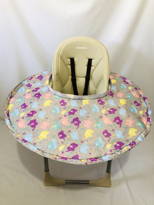 Silla de Comedor Plegable para Niños con Tapete Portátil
