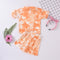 Conjunto Infantil Tie-Dye: Playera y Shorts de Manga Corta