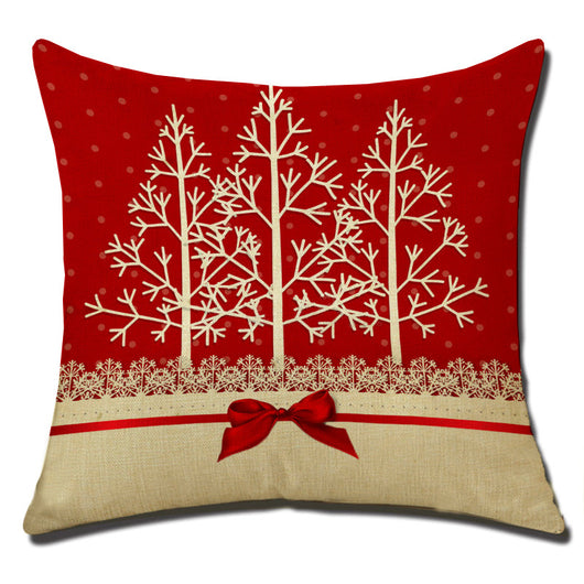 Funda de Cojín Navideño de Algodón y Lino - Image 7