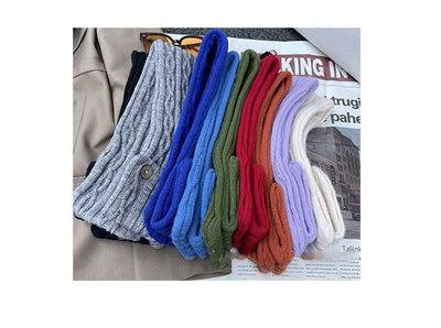 Pañuelo Liso Pequeño para Mujer - Estilo Coreano Otoño Invierno - Image 26