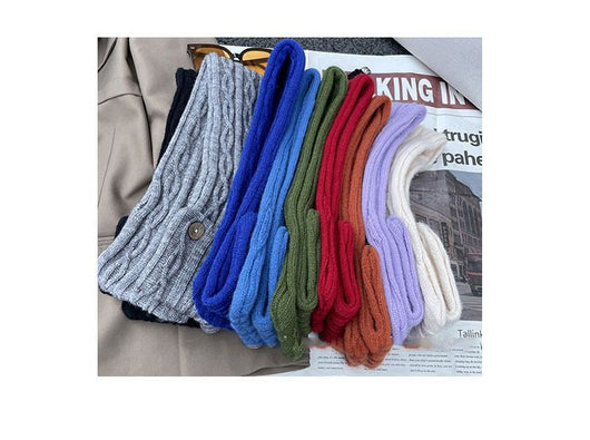 Pañuelo Liso Pequeño para Mujer - Estilo Coreano Otoño Invierno - Image 26
