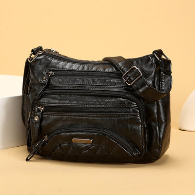 Bolso Bandolera de Cuero Suave - Diseño Casual Asimétrico - Image 13