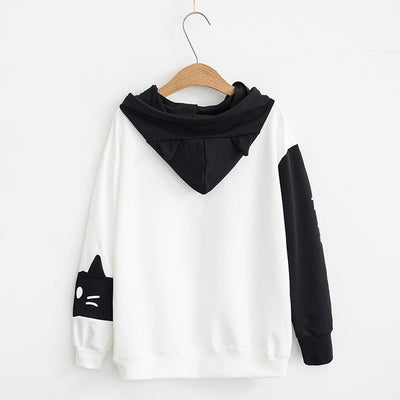Sudadera con Capucha Gato Barbudo para Estudiantes - Image 3