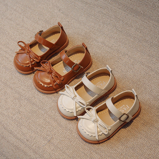 Zapatos Escolares de Cuero para Niños con Velcro y Suela Antideslizante - Image 2