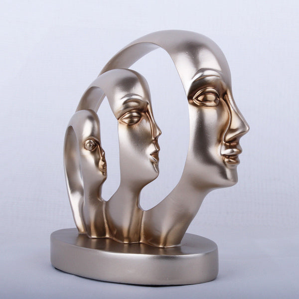 Escultura Decorativa de Resina - Arte Moderno Contemporáneo