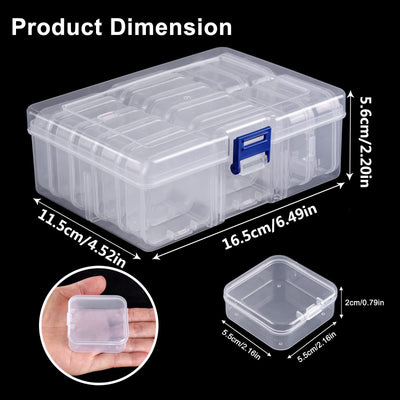 Juego de Cajas de Joyería Transparentes con Tapa Abatible - Image 12