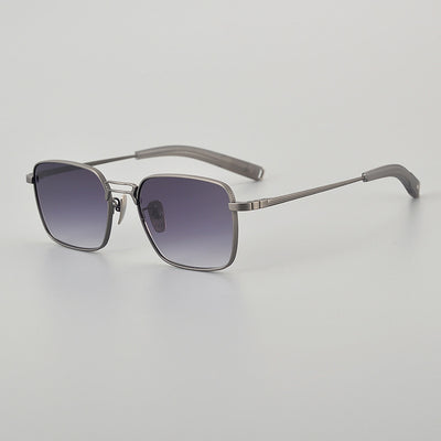 Gafas de Titanio Puro con Diseño Cuadrado Doble Varilla para Miopía Hombre - Image 7