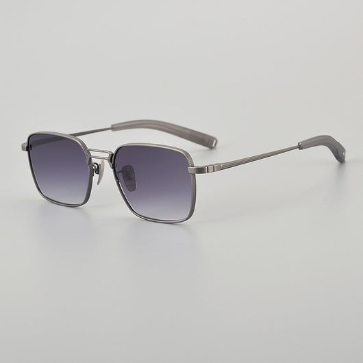 Gafas de Titanio Puro con Diseño Cuadrado Doble Varilla para Miopía Hombre - Image 7