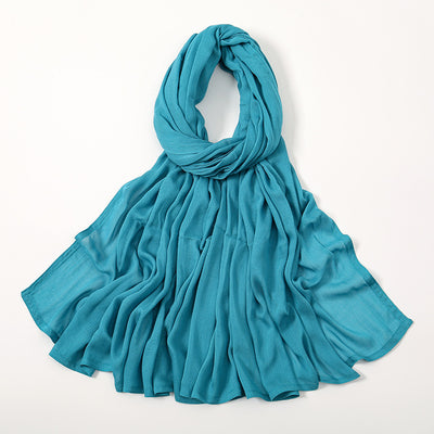 Pañuelo Modal Rayon Malayo Indonesio Colores Sólidos Transpirable - Image 30