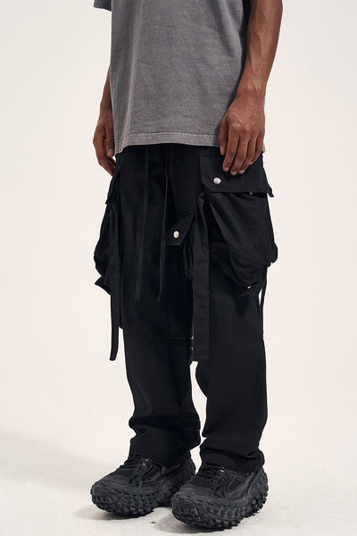 Pantalones Cargo Hombre con Bolsillos Velcro - Marca Tide - Image 4