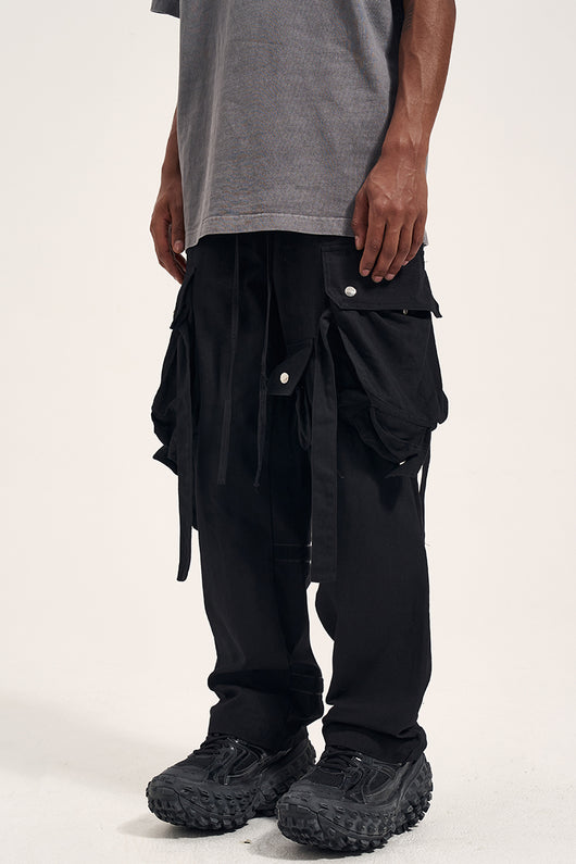 Pantalones Cargo Hombre con Bolsillos Velcro - Marca Tide - Image 4