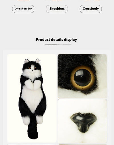 Bolsa Peluche Gato Lechero Adorable - Juguete Suave - Image 8