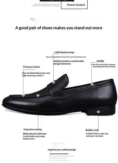 Zapatos Casuales de Cuero para Hombre con Suela Flexible y Transpirable - Image 8