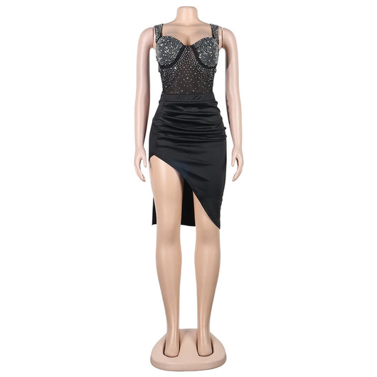Conjunto de Dos Piezas con Strass, Espalda Descubierta en Dos Colores - Image 28