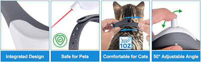 Collar Interactivo Inteligente para Gatos con Luces LED y Juguetes Automáticos - Image 12