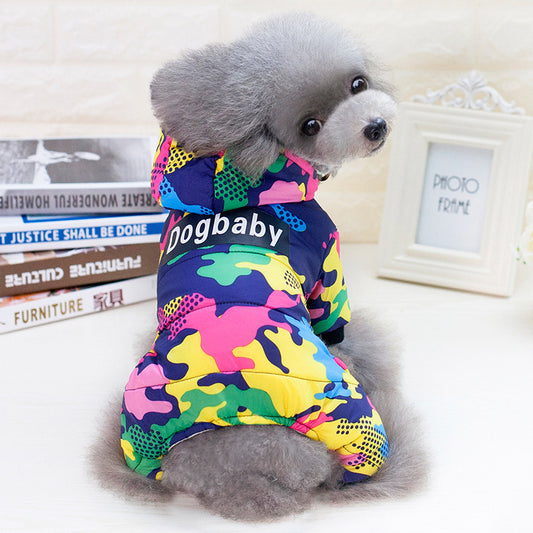 Abrigo Acolchado Camuflaje para Perros - Chaqueta Térmica Impermeable