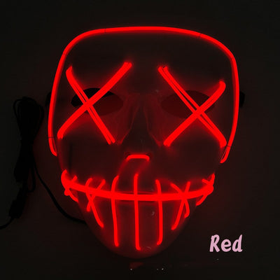 Máscara de Mascarada LED Highlight EL Wire para Halloween - Image 11