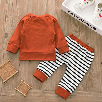 Conjunto Deportivo: Sudadera Lisa y Pantalón a Rayas - Image 5