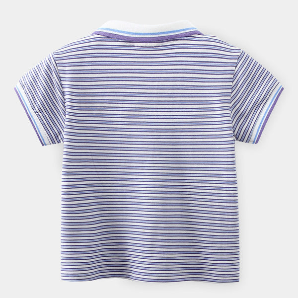 Playera Infantil de Rayas con Estampado Animado