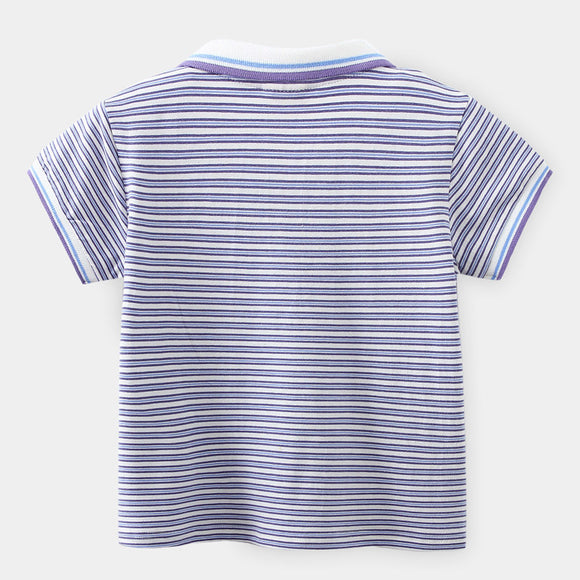 Playera Infantil de Rayas con Estampado Animado
