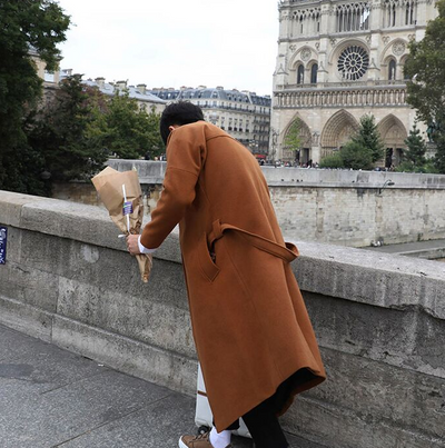 Abrigo Largo de Lana para Hombre - Estilo Coreano Oversized Otoño Invierno - Image 8