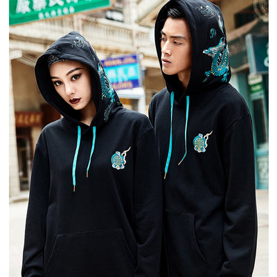 Sudadera con Capucha Bordada Estilo Otoño para Parejas - Image 4