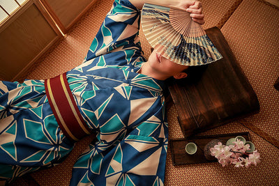 Traje Kimono Formal Japonés Antirruga sin Planchado - Image 13