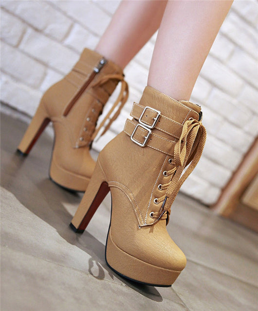 Botas de Tacón Grueso Ultra Alto para Mujer - Image 3