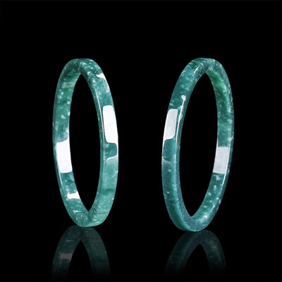 Pulsera de Jade Azul Agua Personalizada con Piedra Natural Cuadrada - Image 4