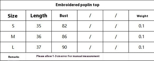 Blusa de Tirantes Bordada en Popelina - Estilo Europeo Minimalista - Image 6