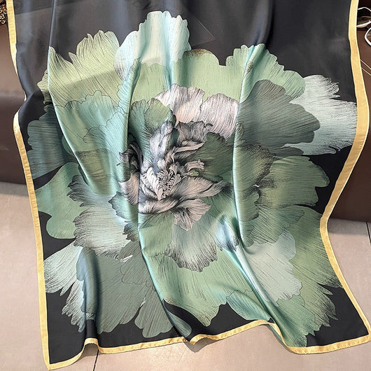 Pañuelo de Seda Estampado para Mujer - Foulard Protector Solar - Image 15