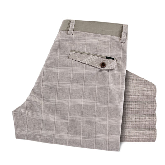 Pantalones Capri de Algodón y Lino a Cuadros - Image 20