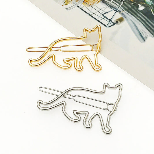 Pasador Gato Hueco KT en Aleación - Clip Decorativo para el Cabello - Image 2