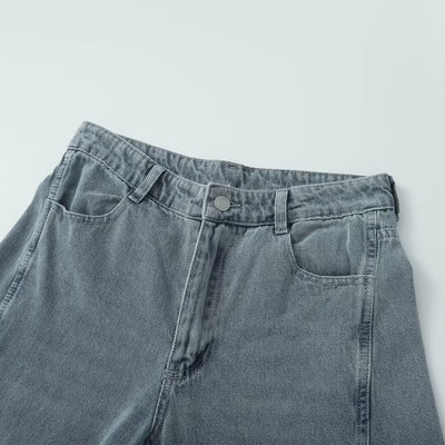 Pantalones Vaqueros Rectos de Talle Medio para Mujer - Corte Ancho Verano - Image 4