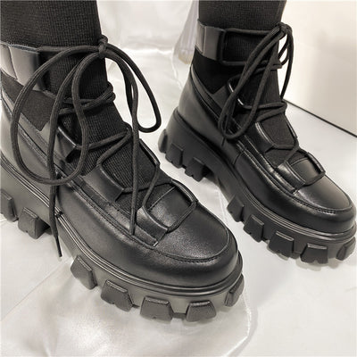 Botas de Lana con Suela Gruesa para Mujer - Image 4