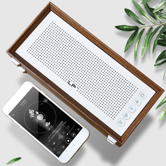 Parlante Bluetooth Retro de Madera con Subwoofer - Image 13